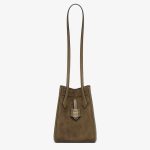 Fendi Origami Mini Transformable Suede and Leather Mini Bag